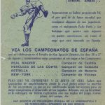 Folleto publicitario del Campeonato de España de 1950